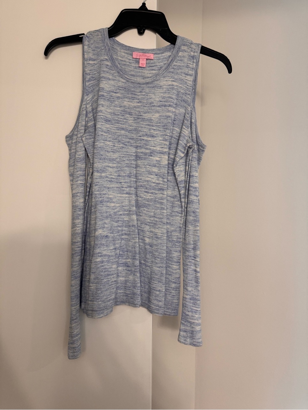 Lilly Pulitzer Light Blue Heather Long Sleeve Tank